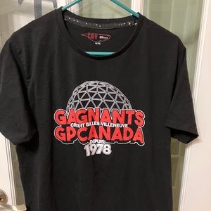 Gilles Villeneuve T Shirt Depuis 1978 Auto Car Racing Grand Prix Canadian XL Vtg